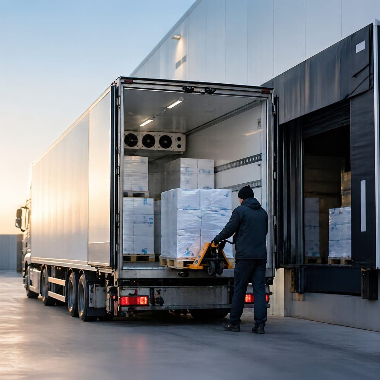 Cold-chain logistics loading operation