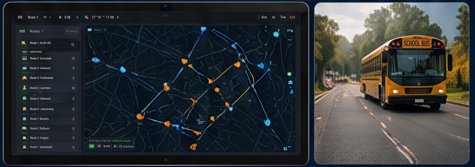 Track Bus School bus tracking workflow spotlight